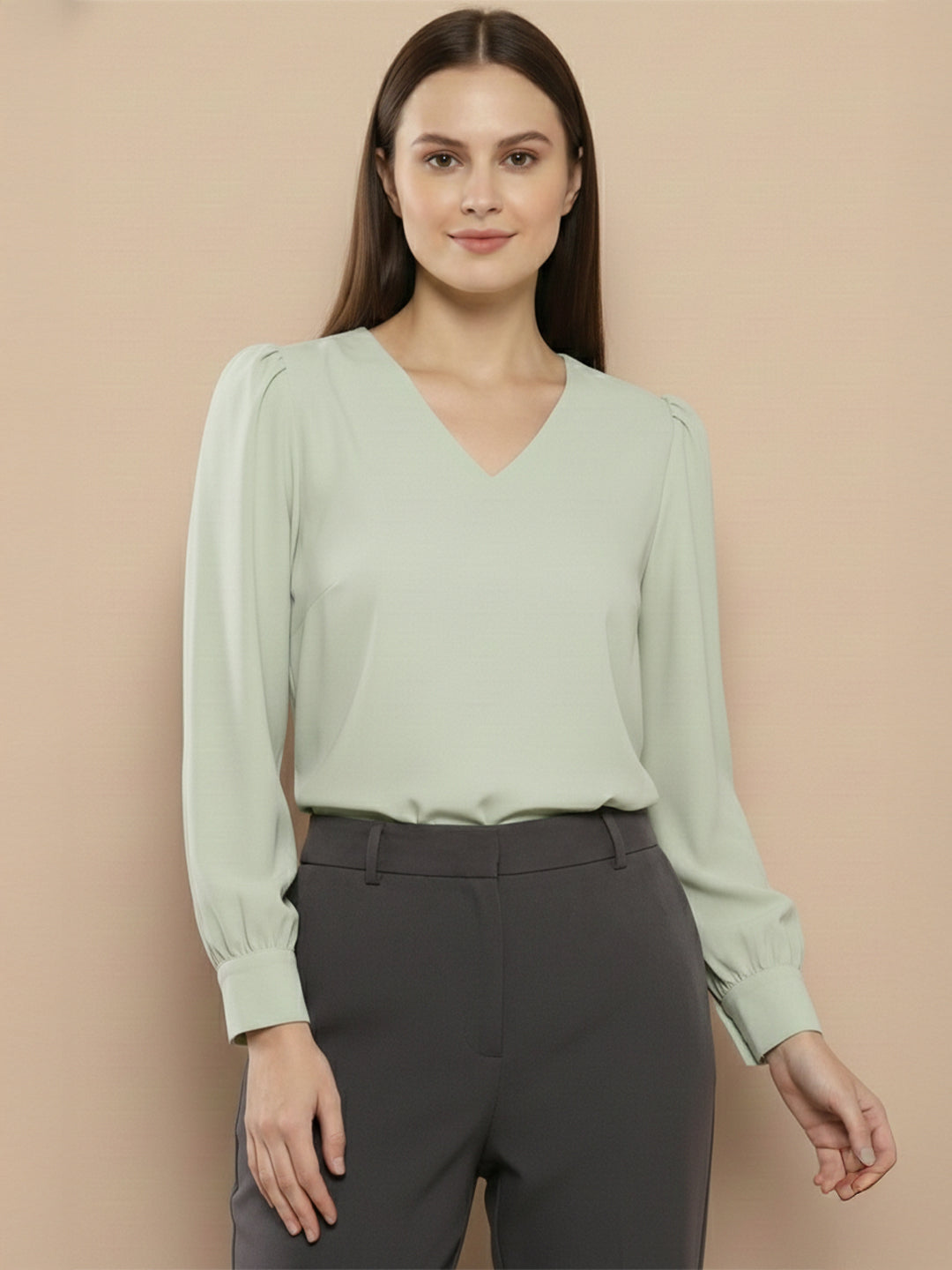 TrendiVastra Women Paisley Print Top Office Wear in Lemon top, paisley print, look 23 view
