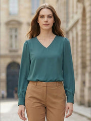 TrendiVastra Women Paisley Print Top Office Wear in Yellow top, paisley print, look 53 view