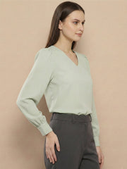 TrendiVastra Women Paisley Print Top Office Wear in Baby Pink top, paisley print, look 25 view