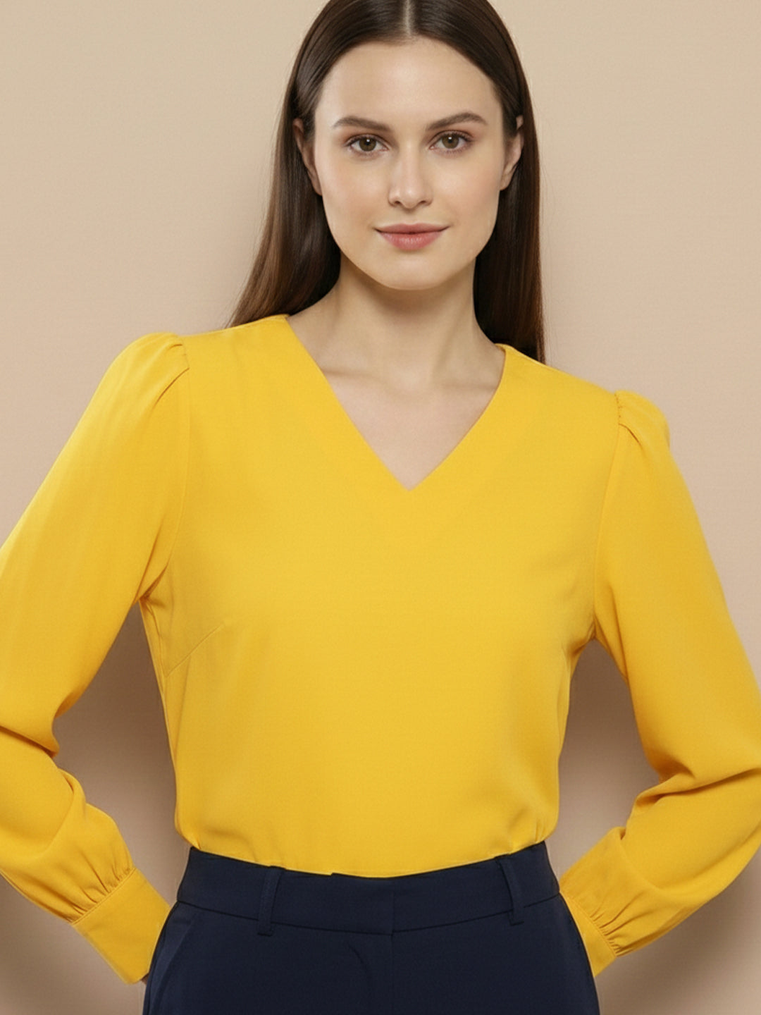 TrendiVastra Women Paisley Print Top Office Wear in Grey top, paisley print, look 6 view