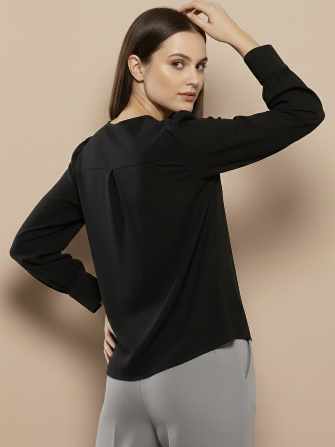 TrendiVastra Women Paisley Print Top Office Wear in Yellow top, paisley print, look 59 view