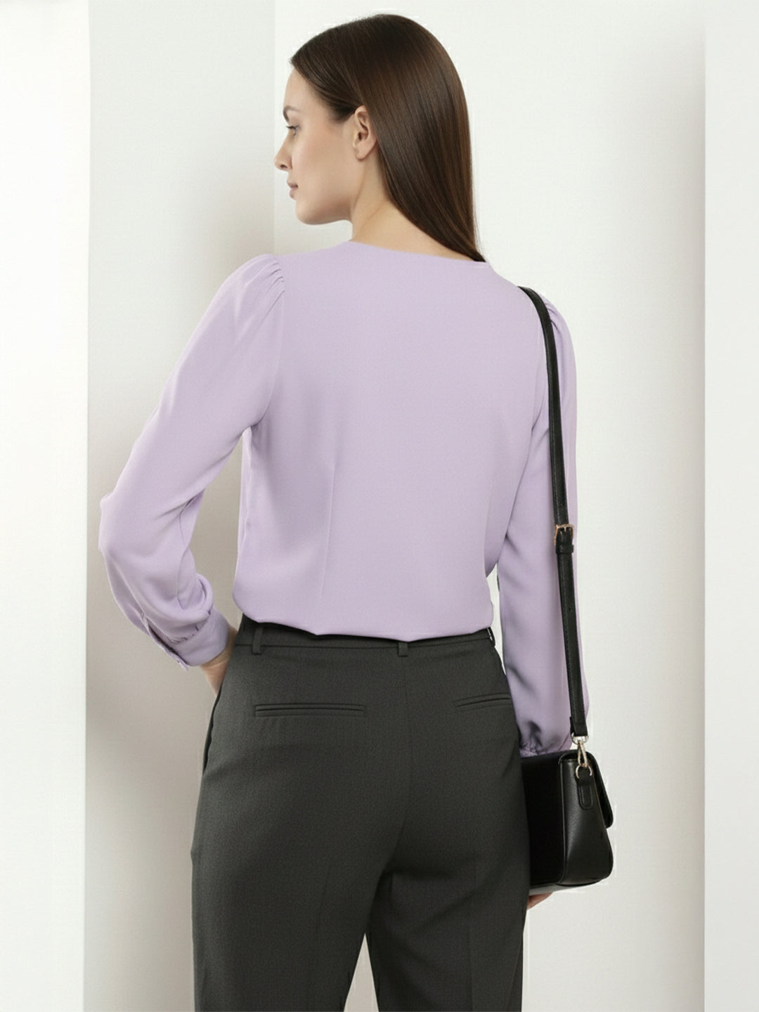 TrendiVastra Women Paisley Print Top Office Wear in White top, paisley print, look 17 view