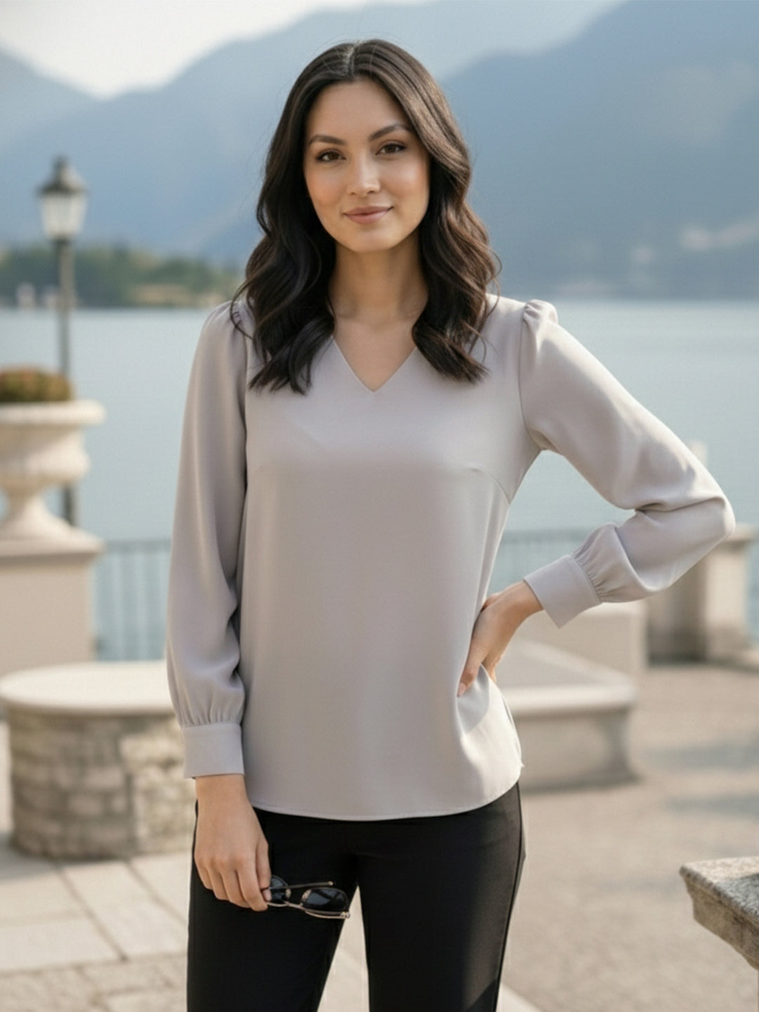 TrendiVastra Women Paisley Print Top Office Wear in Purple top, paisley print, look 9 view