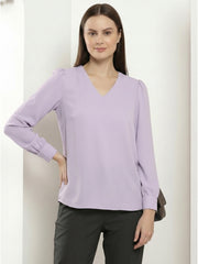 TrendiVastra Women Paisley Print Top Office Wear in Pista Blue top, paisley print, look 16 view