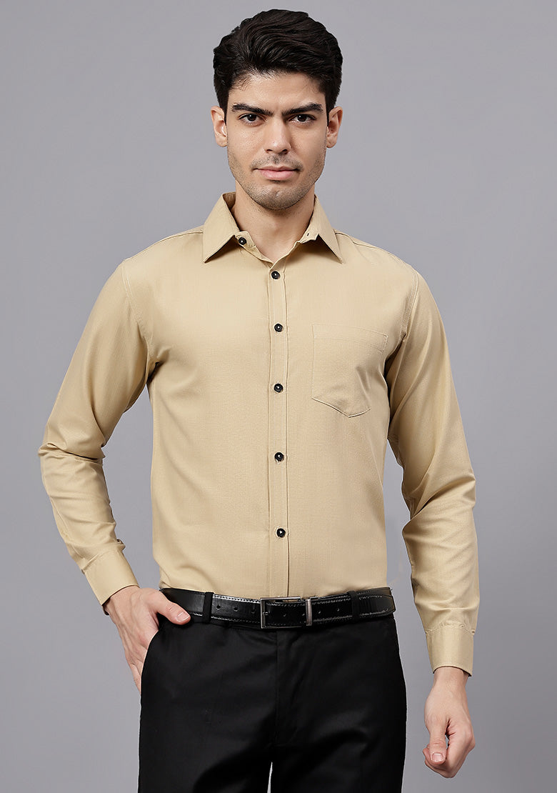 Men's Cotton Blend Slim Fit Formal Shirt