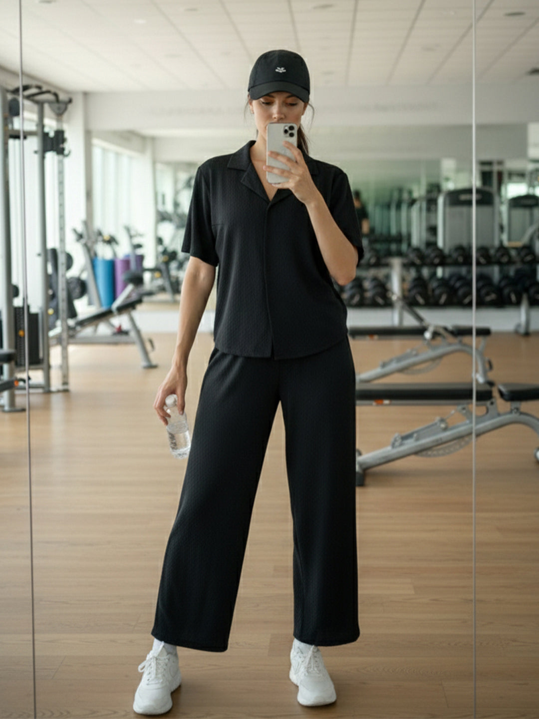 TrendiVastra Women Co-Ord Set Casual Wear in Black co-ord set, modern design, look 7 view