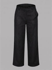 TrendiVastra Women Bottom Casual Wear Style 1 in Black bottom wear, modern design, back view