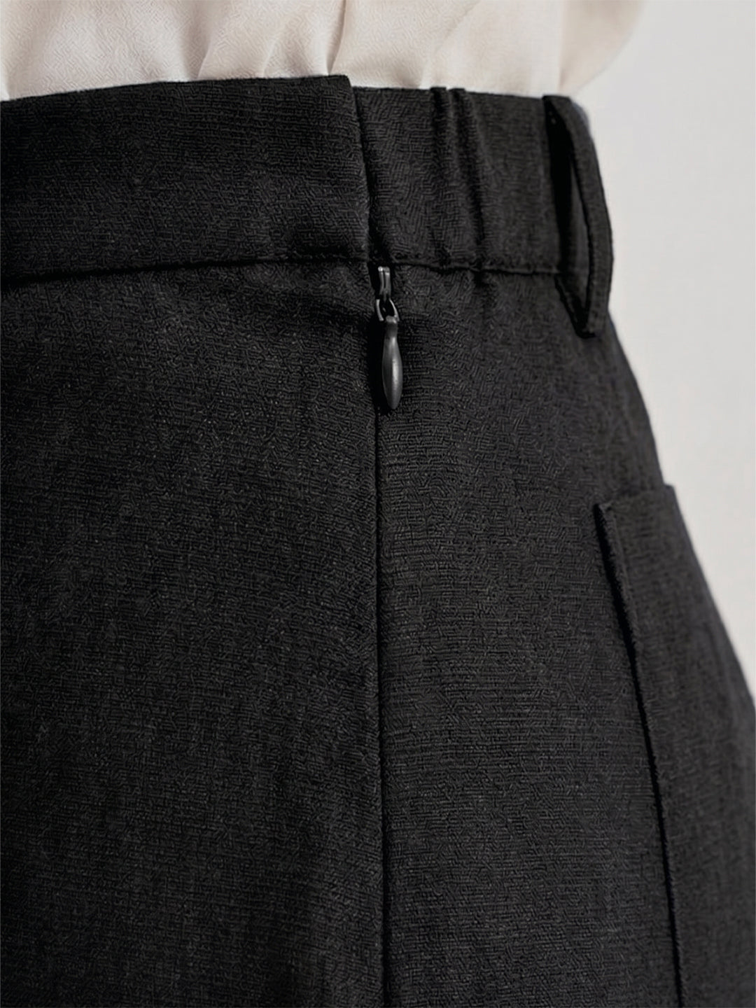 TrendiVastra Women Bottom Casual Wear Style 1 in Black bottom wear, modern design, fabric detail view