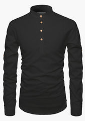 Men's Cotton Blend Short Kurta Main Black & Playful Mix Color - Pack 2