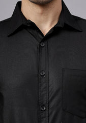 Men's Cotton Blend Slim Fit Formal Shirt