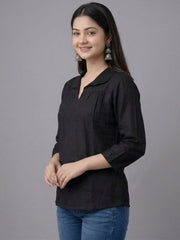 TrendiVastra Women Top Office Wear in White top, modern design, look 21 view