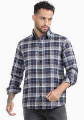 Brown Blaze Check Shirt