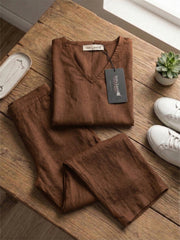 TrendiVastra Women Short Sleeve Co-Ord Set Casual Wear in Brown co-ord set, modern design, short sleeve, look 7 view