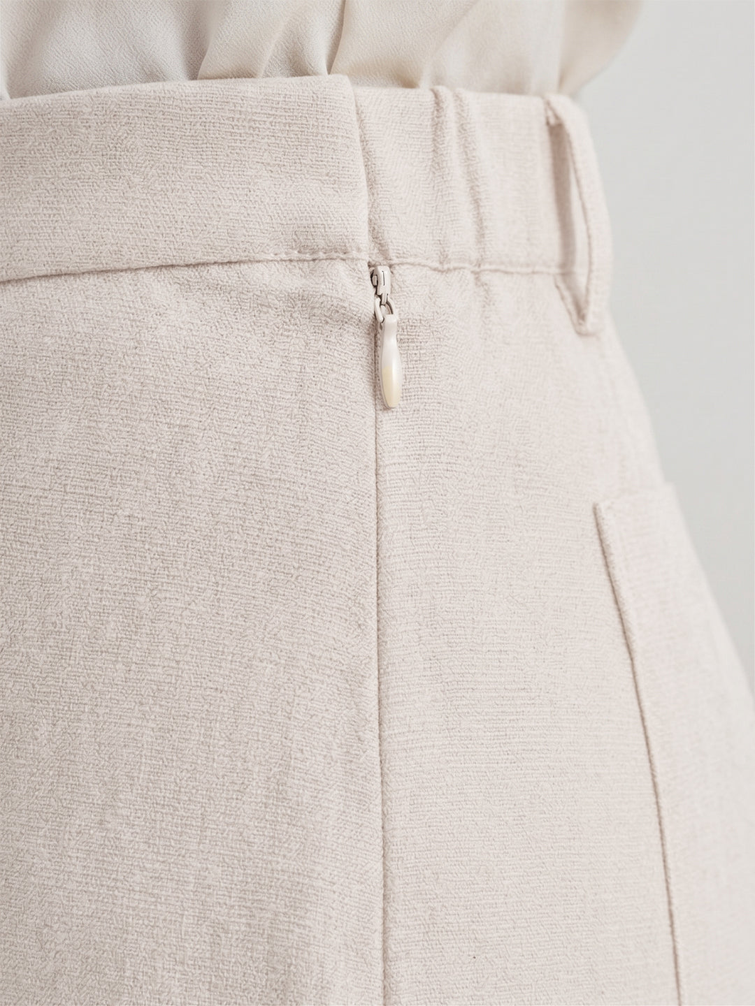 TrendiVastra Women Bottom Casual Wear in Beige bottom wear, modern design, fabric detail view