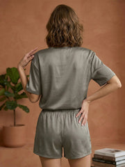 TrendiVastra Women Co-Ord Set Casual Wear in Grey co-ord set, modern design, side view