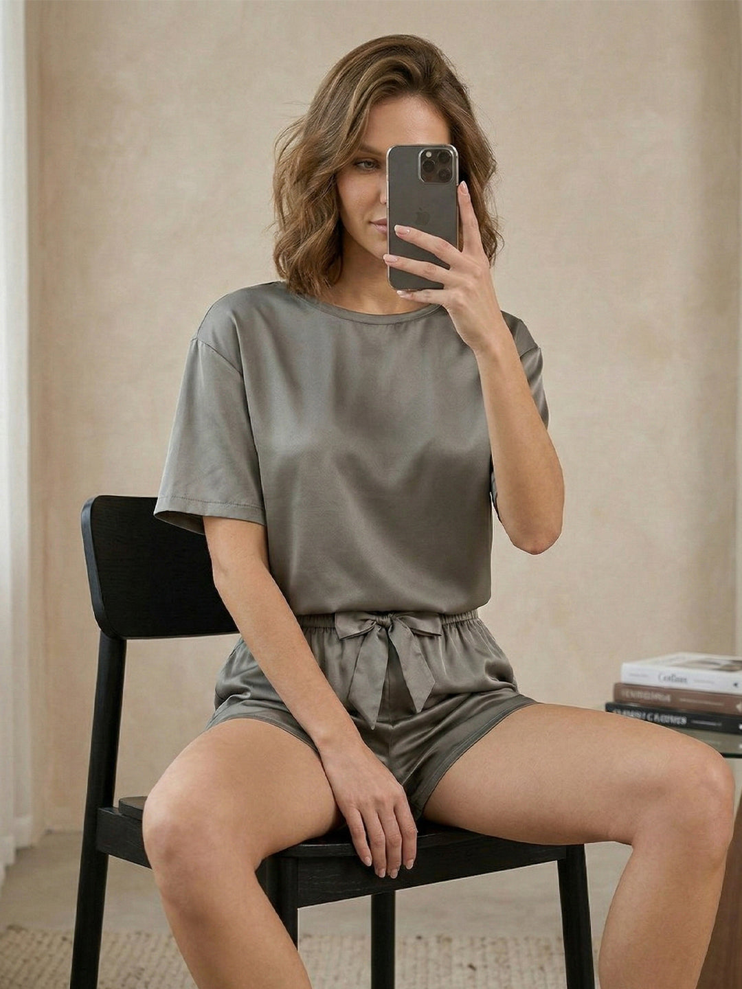 TrendiVastra Women Co-Ord Set Casual Wear in Grey co-ord set, modern design, look 6 view