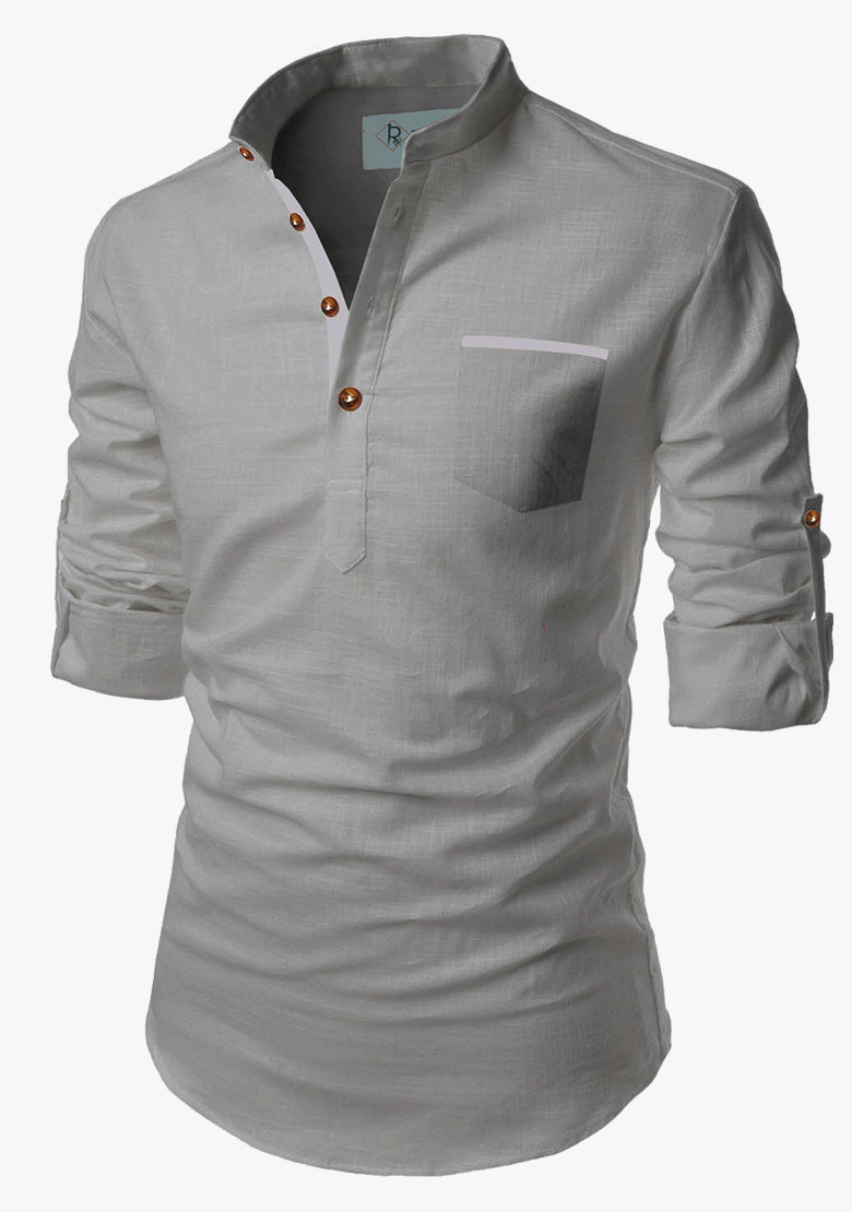 Grey Elegance Kurta