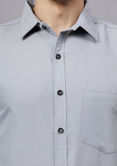 Men's Cotton Blend Slim Fit Formal Shirt