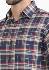 Brown Blaze Check Shirt