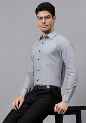 Men's Cotton Blend Slim Fit Formal Shirt