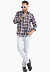 Brown Blaze Check Shirt