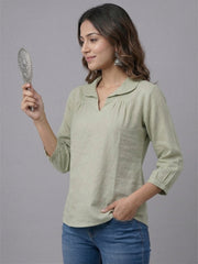 TrendiVastra Women Top Office Wear in Navy Blue top, modern design, look 9 view