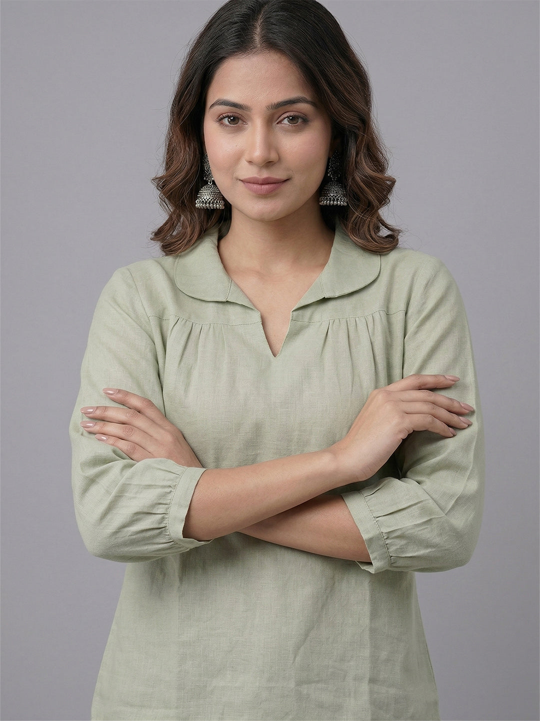 TrendiVastra Women Top Office Wear in Navy Blue top, modern design, look 10 view