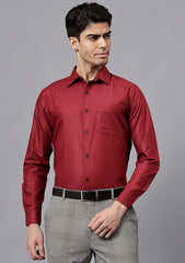 Men's Cotton Blend Slim Fit Formal Shirt