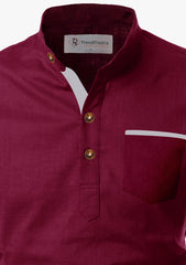 Maroon Bliss Kurta