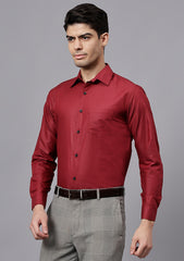 Men's Cotton Blend Slim Fit Formal Shirt