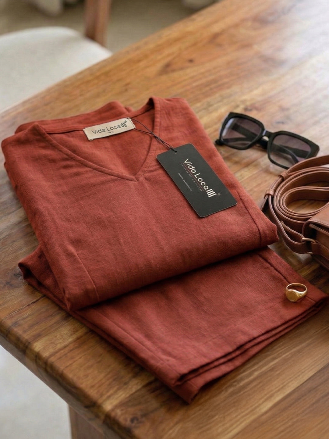 TrendiVastra Women Short Sleeve Co-Ord Set Casual Wear in Maroon co-ord set, modern design, short sleeve, look 7 view