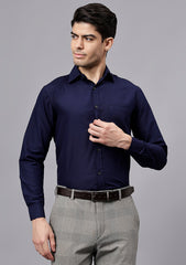 Men's Cotton Blend Slim Fit Formal Shirt