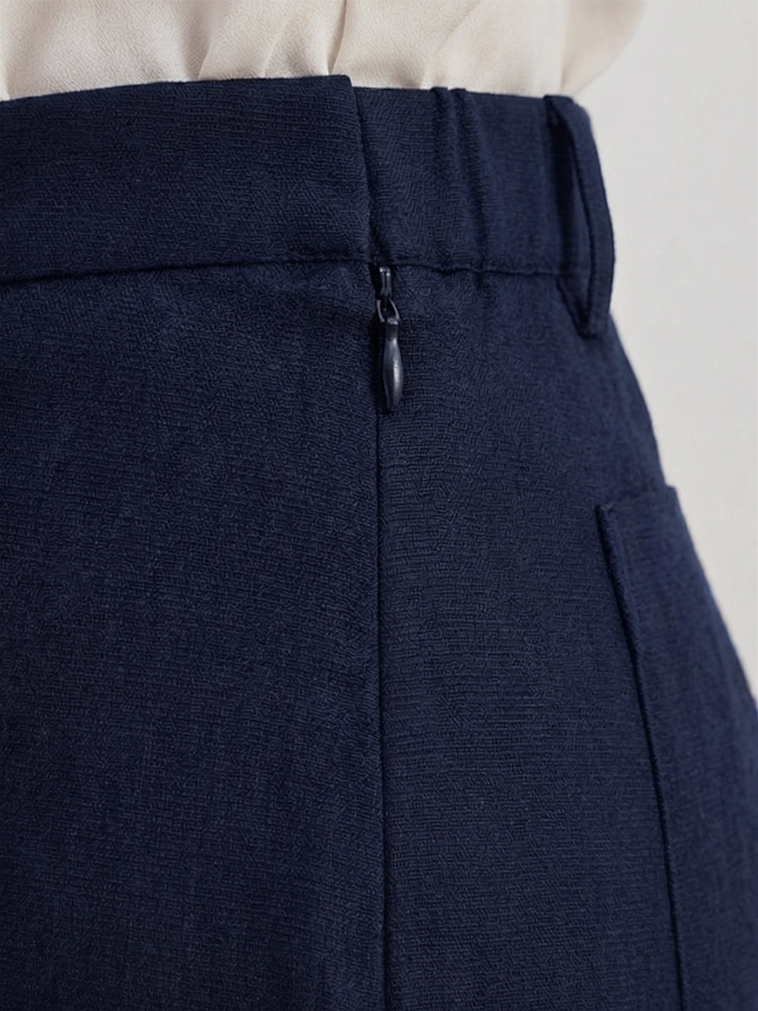 TrendiVastra Women Bottom Casual Wear in Navy Blue bottom wear, modern design, fabric detail view