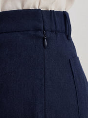 TrendiVastra Women Bottom Casual Wear in Navy Blue bottom wear, modern design, fabric detail view