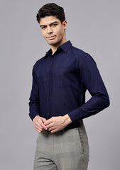 Men's Cotton Blend Slim Fit Formal Shirt