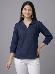 TrendiVastra Women Top Office Wear in Black top, modern design, look 13 view