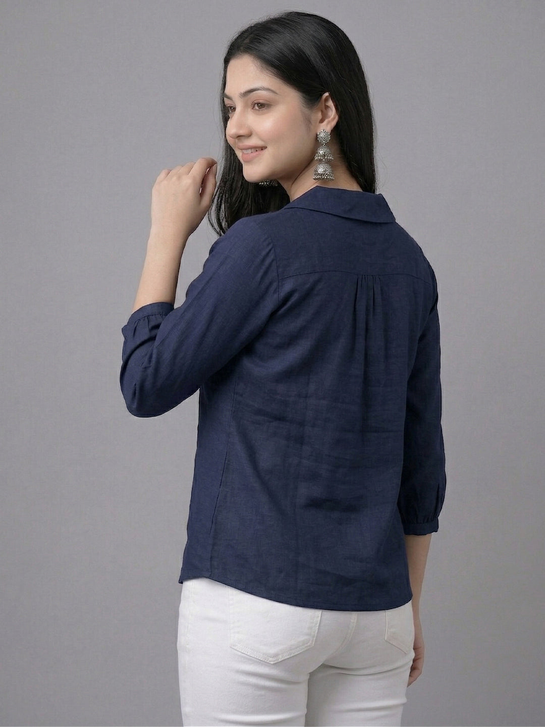 TrendiVastra Women Top Office Wear in Black top, modern design, look 15 view