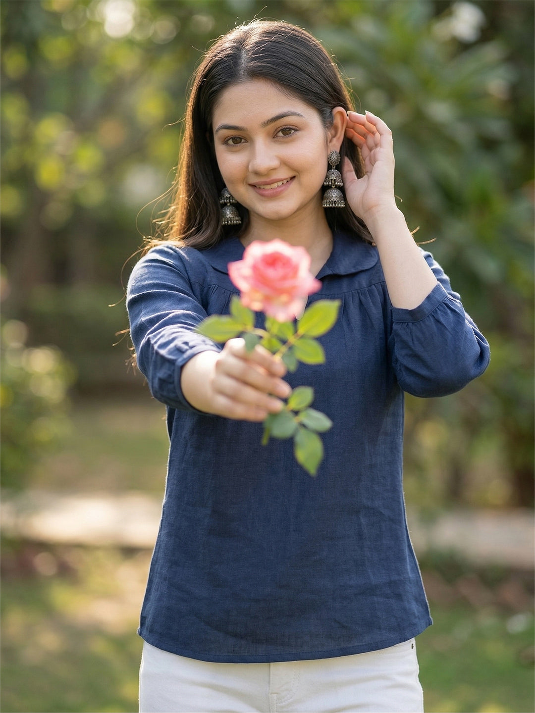 TrendiVastra Women Top Office Wear in Black top, modern design, look 14 view