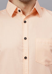 Men's Cotton Blend Slim Fit Formal Shirt