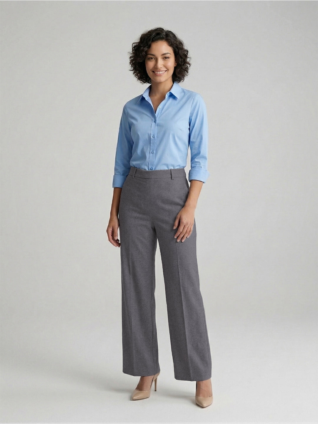 TrendiVastra Women Bottom Casual Wear in Dark Grey bottom wear, modern design, front view