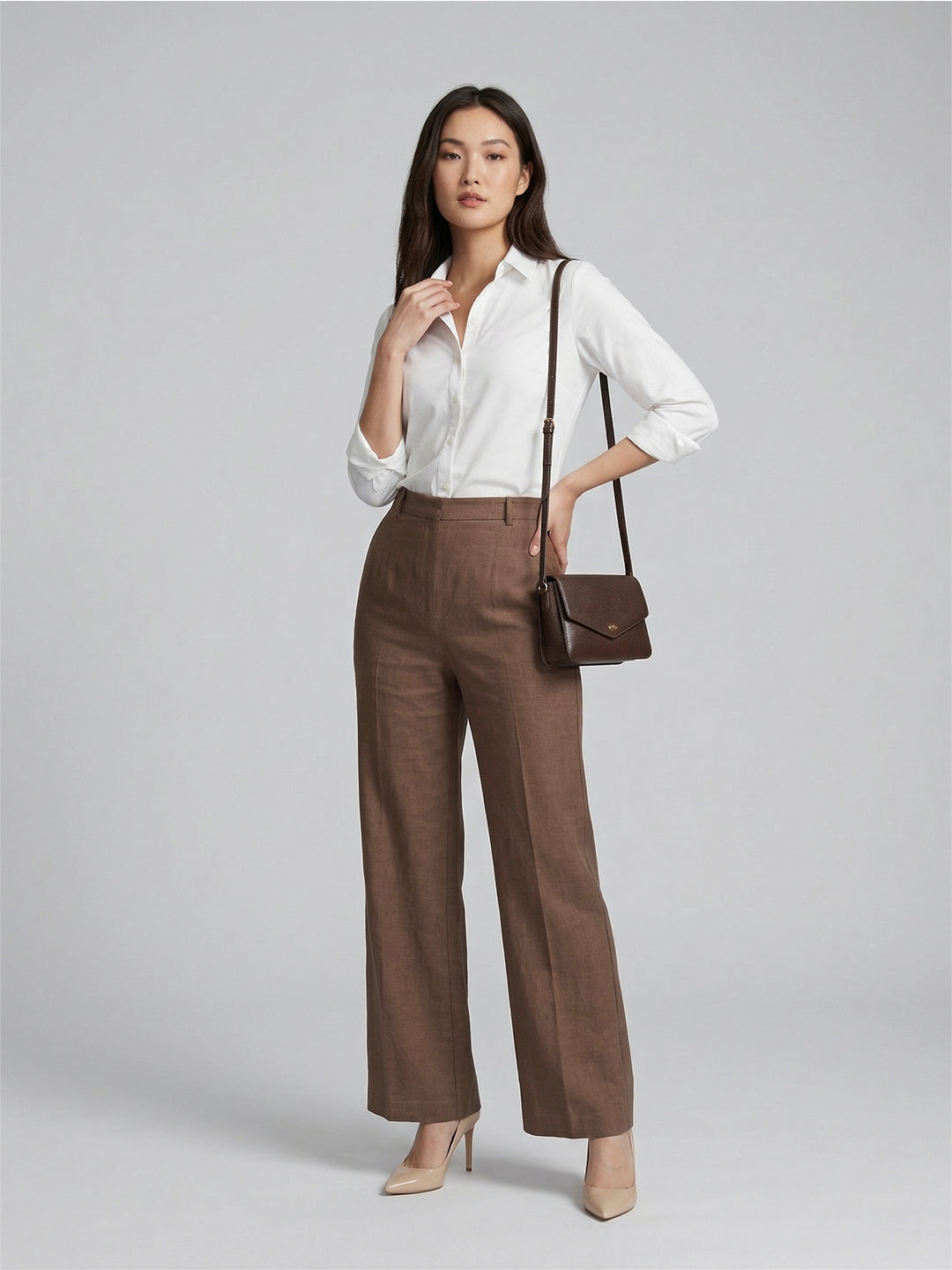 TrendiVastra Women Bottom Casual Wear in Brown bottom wear, modern design, front view
