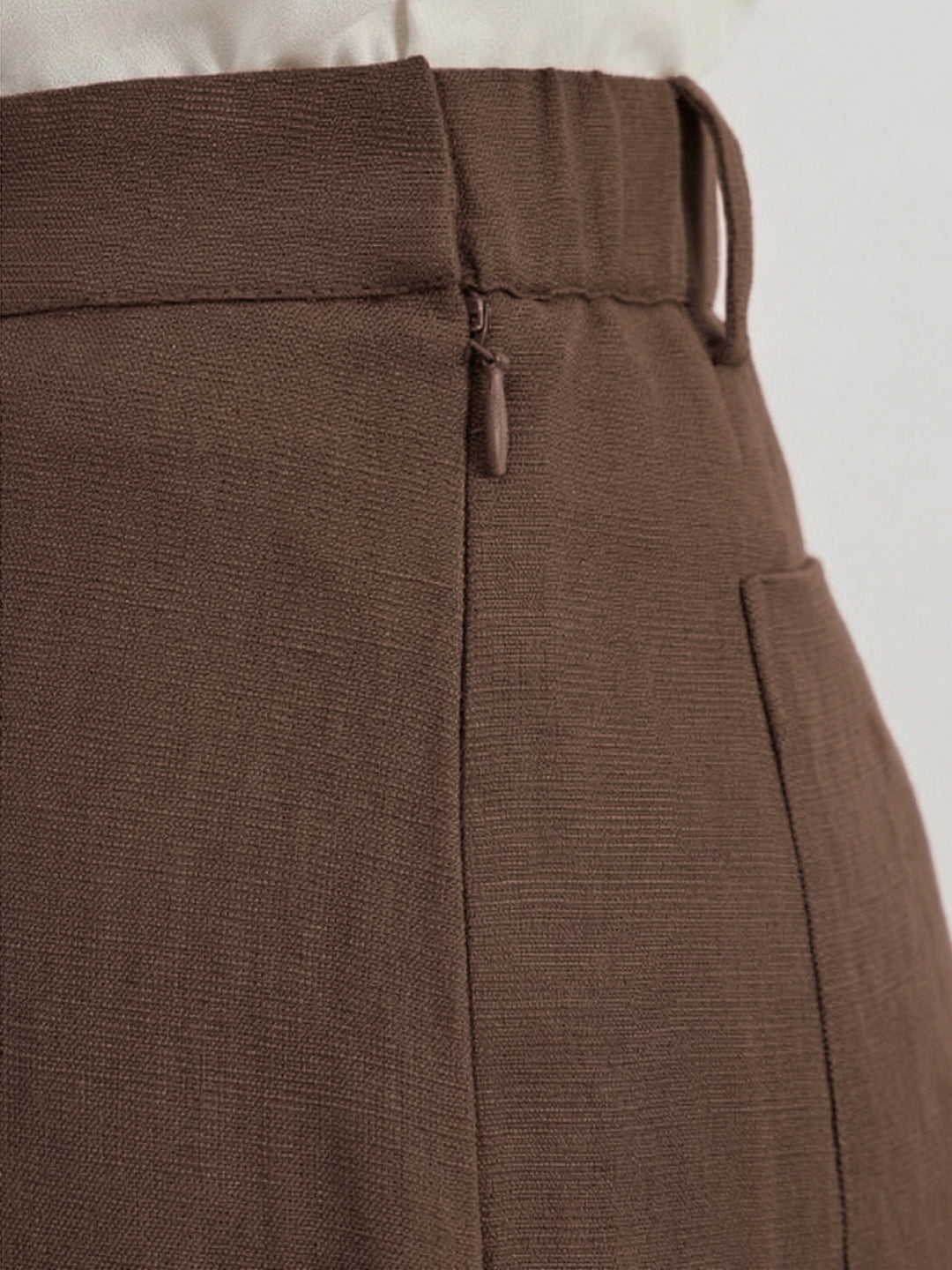 TrendiVastra Women Bottom Casual Wear in Brown bottom wear, modern design, back view