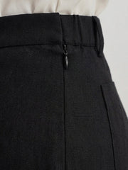 TrendiVastra Women Bottom Casual Wear in Black bottom wear, modern design, fabric detail view