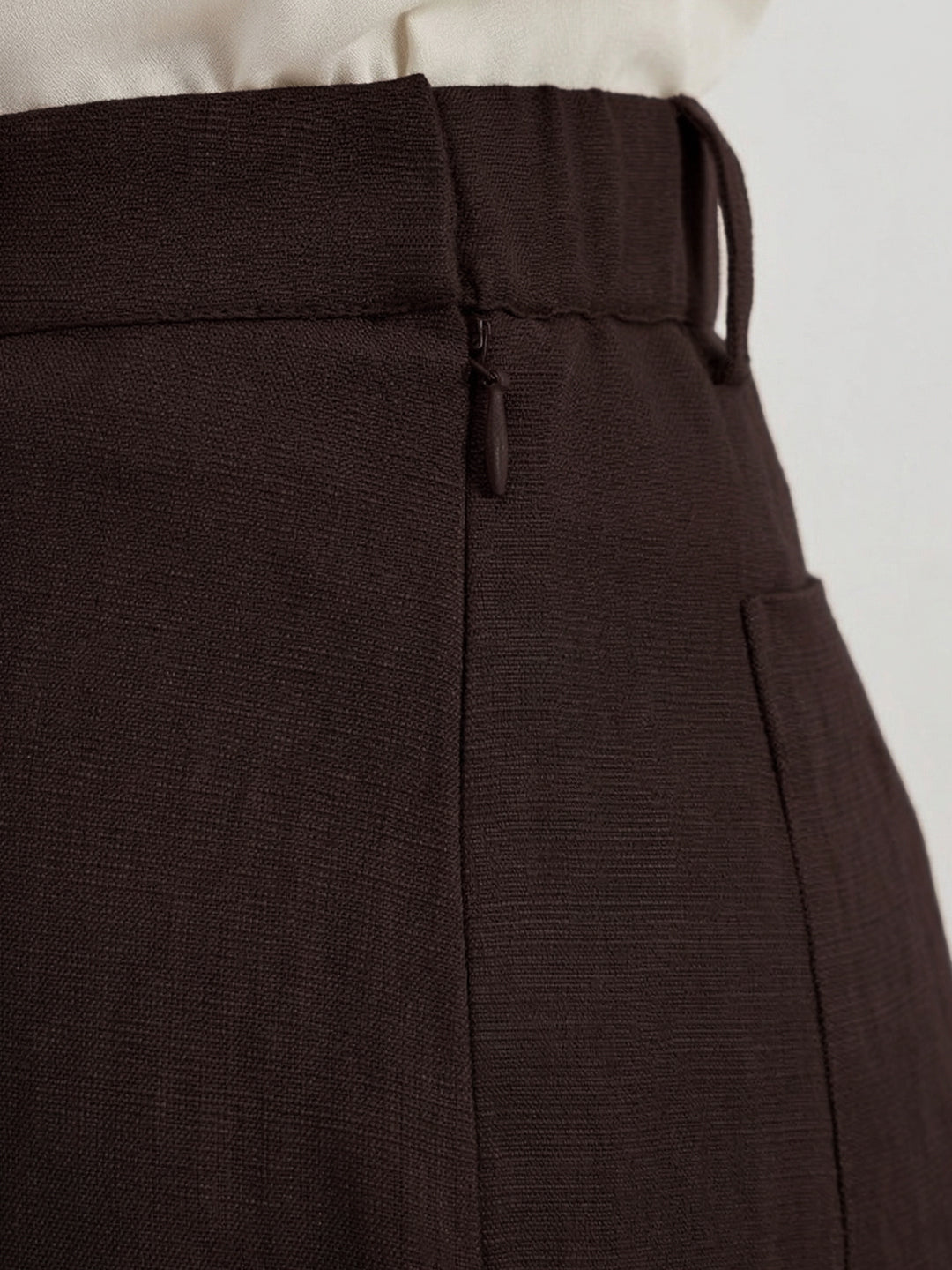 TrendiVastra Women Bottom Casual Wear in Coffee bottom wear, modern design, fabric detail view