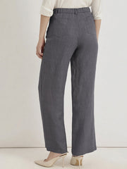 TrendiVastra Women Bottom Casual Wear in Dark Grey bottom wear, modern design, back view