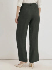 TrendiVastra Women Bottom Casual Wear in Green bottom wear, modern design, back view