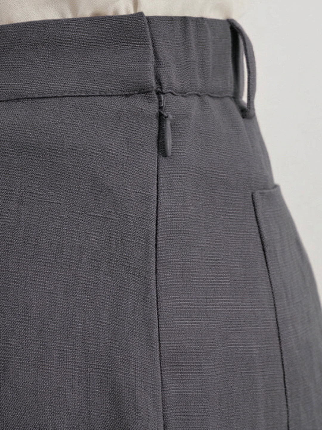 TrendiVastra Women Bottom Casual Wear in Dark Grey bottom wear, modern design, fabric detail view