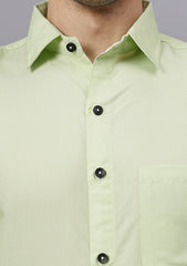 Men's Cotton Blend Slim Fit Formal Shirt