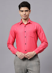 Men's Cotton Blend Slim Fit Formal Shirt