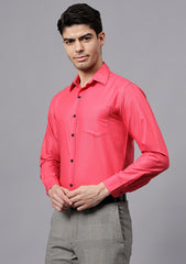 Men's Cotton Blend Slim Fit Formal Shirt